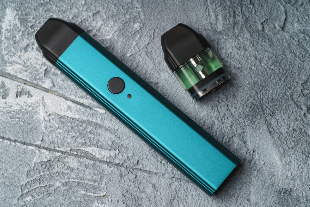 Vape Pod System, or pod mod with changeable cartridges